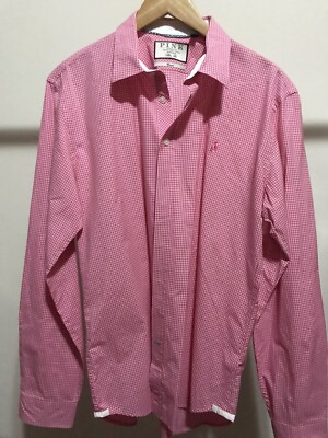 strapless open back dress Men's Pink White Cotton Gingham Check Classic Fit Formal Shirt With Single  Cuffs