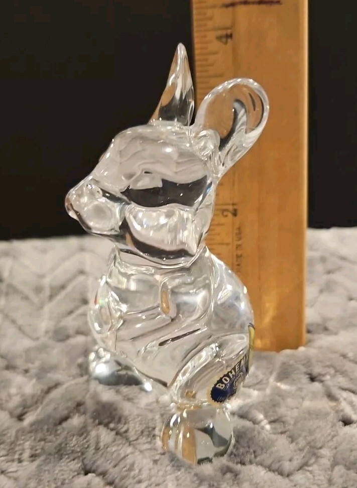 Bohemia Crystal Bunny Rabbit Figurine 4