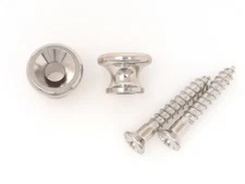 True Custom Shop® 12.5mm Solid Brass Strap Button for Gibson Les Paul in Nickel