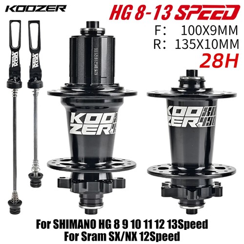 Mountain Bike Hubs Quick Release Thru-axle Steel Shaft 4 Bearing 6 Pawl HG XD MS - Picture 39 of 39