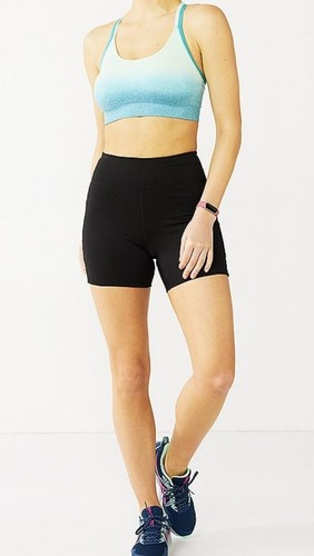 NWT TEK GEAR TEAL MINT OMBRE XS LOW IMPACT SEAMLESS PADDED SPORTS ATHLETIC BRA - Bild 3 von 15