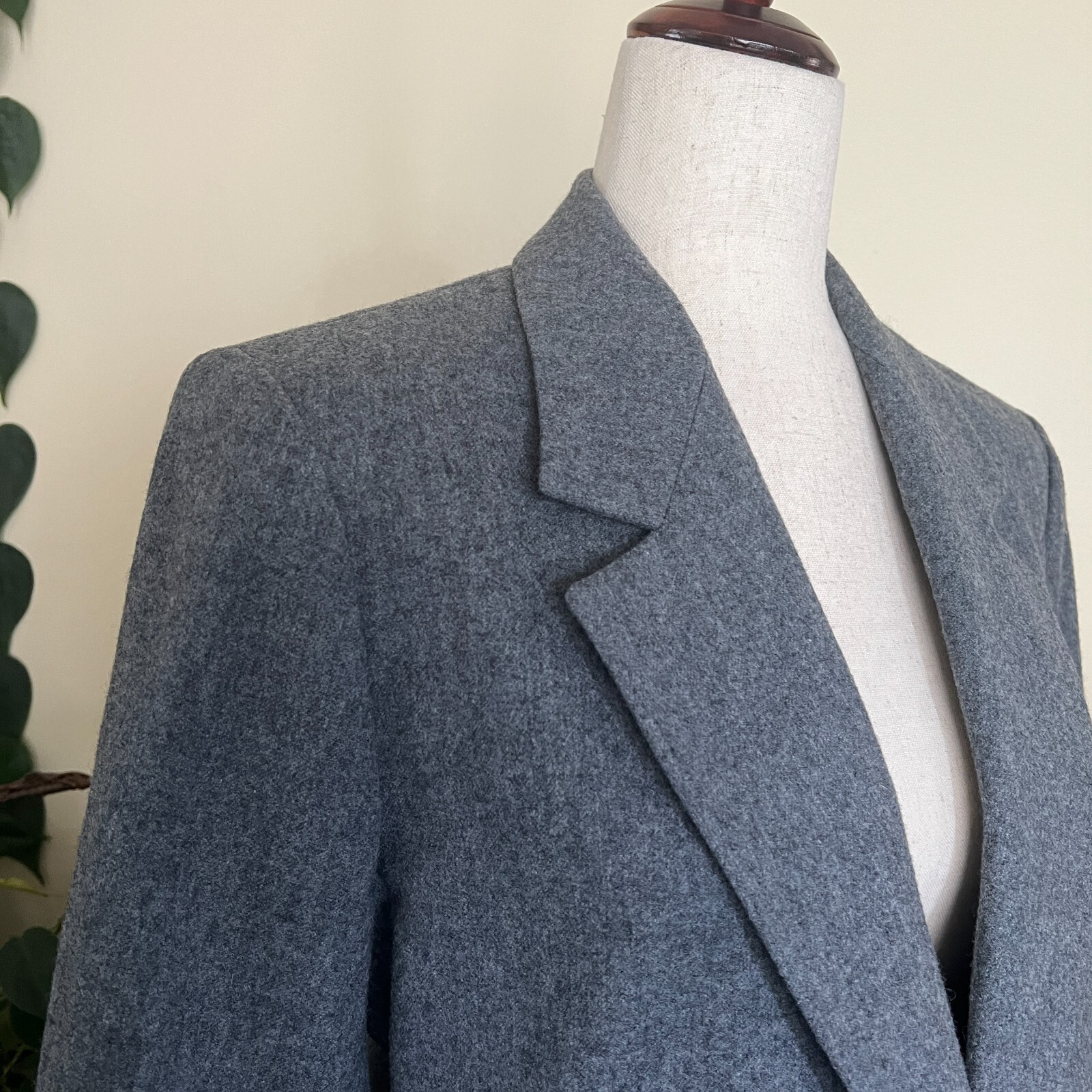 Pendleton Petite Vintage Gray Wool Blazer sz 8 10… - image 6