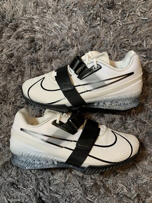 Nike Romaleos 4 Weightlifting Shoes White/Black Mens Size 15 New CD3463-101 s-l400.jpg main image 4