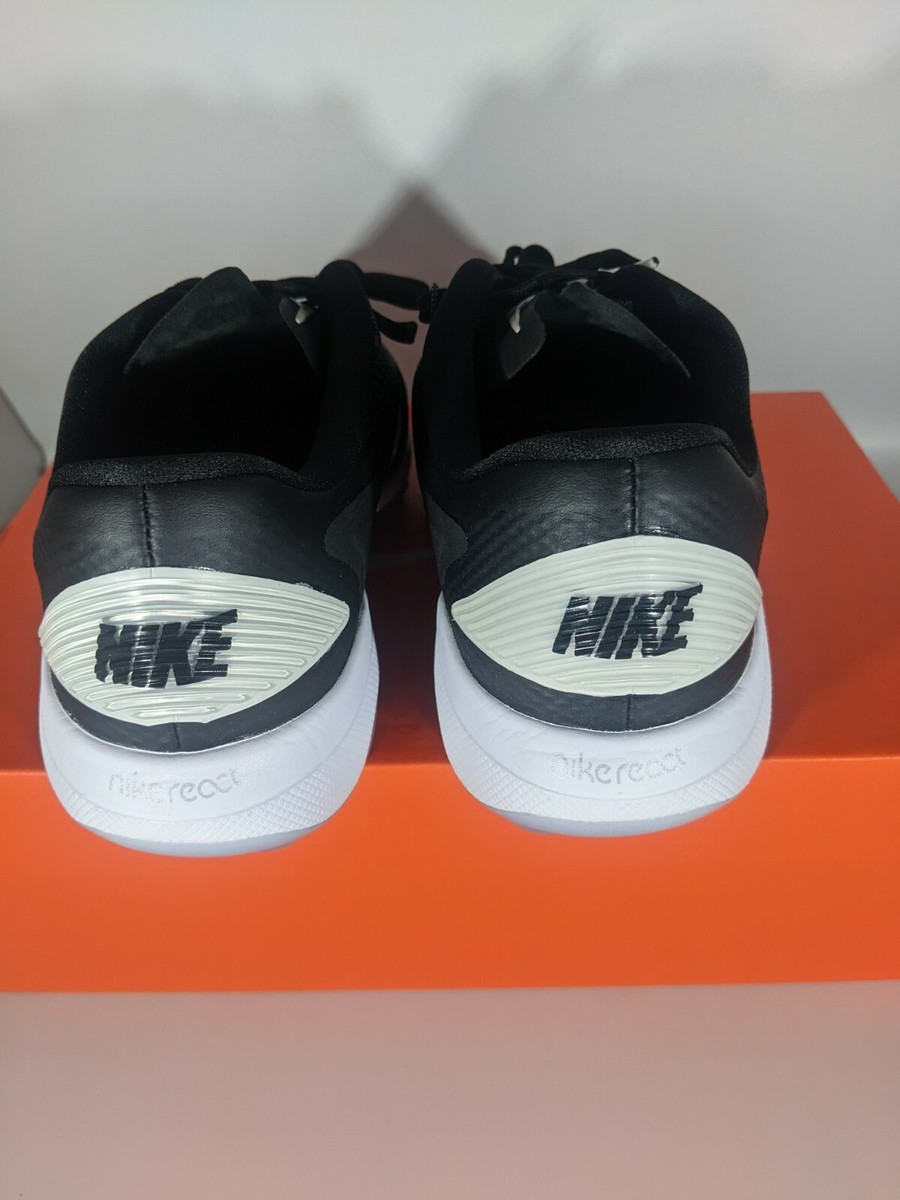 Pre-Owned Nike React Vapor 2 Cleats-Black/Metallic Men Size 9.5 US BV1135001 Nike React Vapor 2 Black / Metallic White Golf Cleats  main image 4