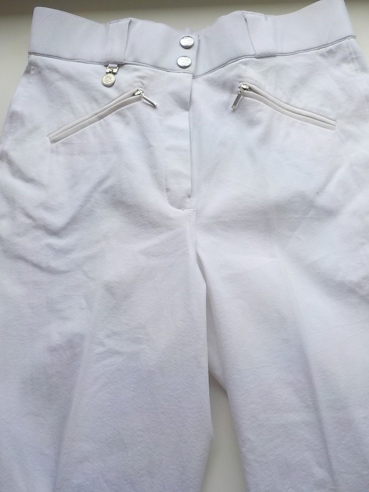 Pantalon d'équitation blanc femme Oliver Townend culotte de cheval neuve taille 38