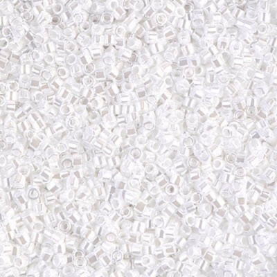 Miyuki Delica beads DB0201 white pearl ceylon 5 gramm