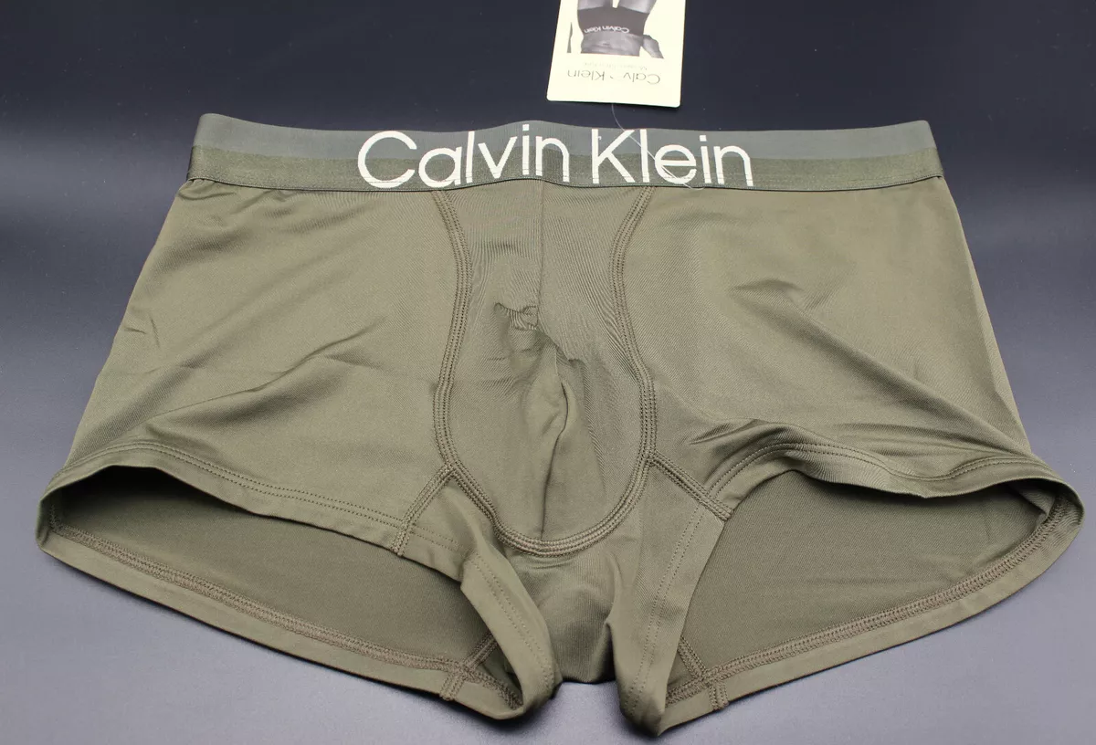 Calvin Klein CK men olive green Modern Structure microfiber trunk underwear  M | eBay
