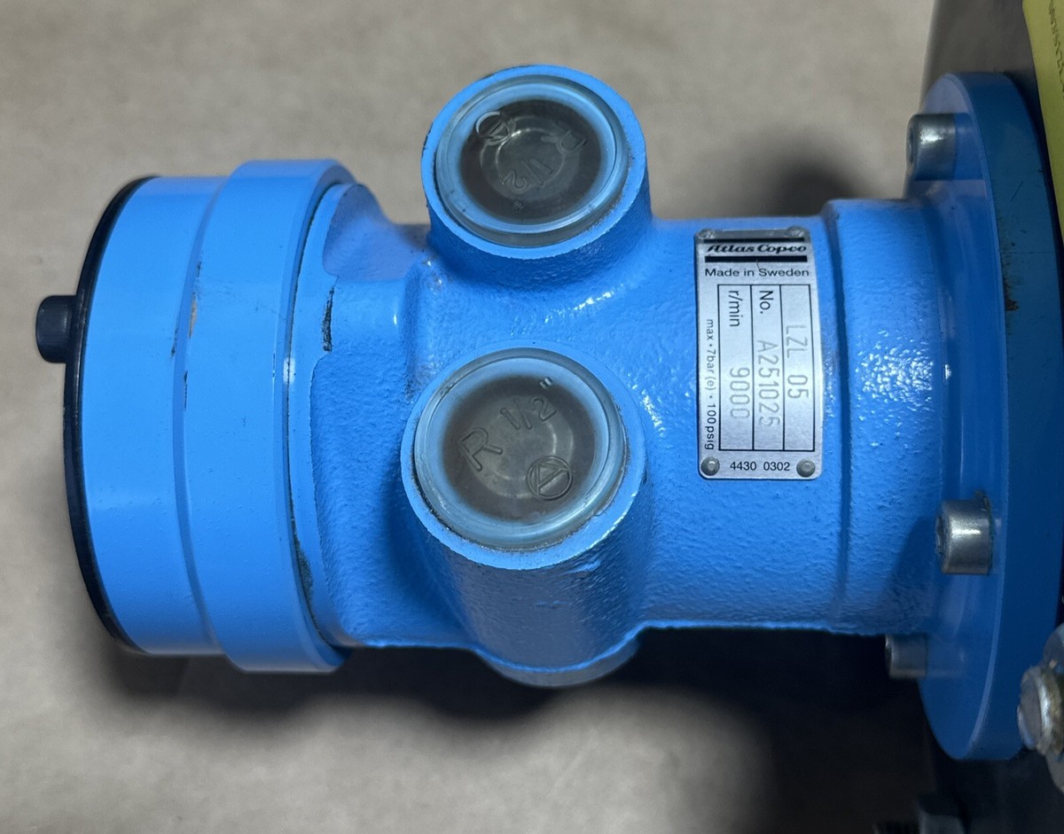 NEW SURPLUS- Atlas Copco Air Motor LZL05 W/ Benzlers 35.63:1
