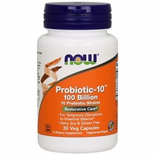 Probiotic-10 100 Billion, 30 Vcaps By Now Foods