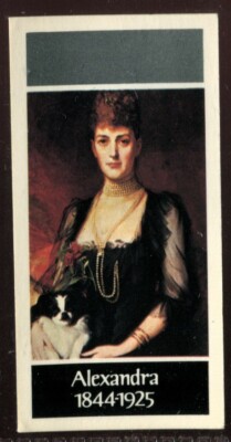 Tabakkarte, Carreras, Black Cat, KINGS & QUEENS OF ENGLAND, 1977, Alexandra, #48