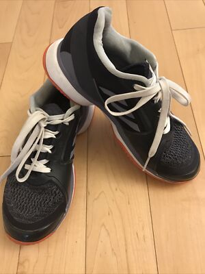 Adidas x Stella McCartney Women US 6 Barricade Boost Tennis Shoe Gray Orange
