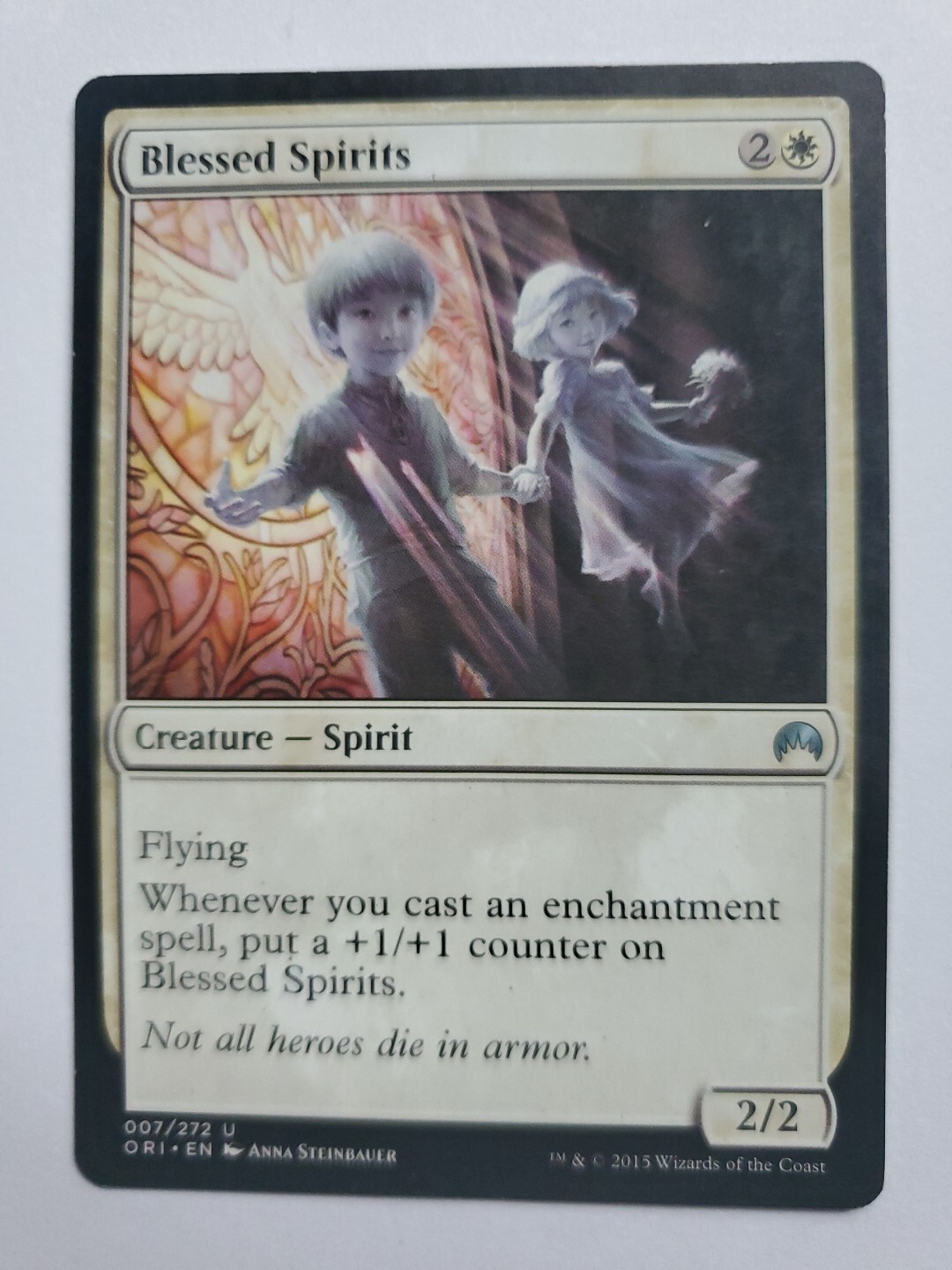 MTG Magic The Gathering Card Blessed Spirits Creature Spirit White Magic Origins