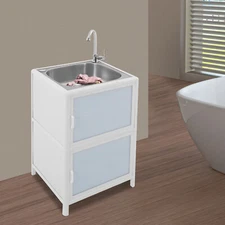 Single Bowl Freestanding Kitchen Kitchen Sink with Cabinet