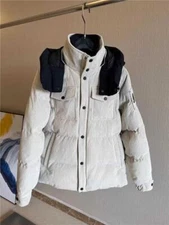 Moose Knuckles Women's Corduroy   Hooded Thick Down Jacket