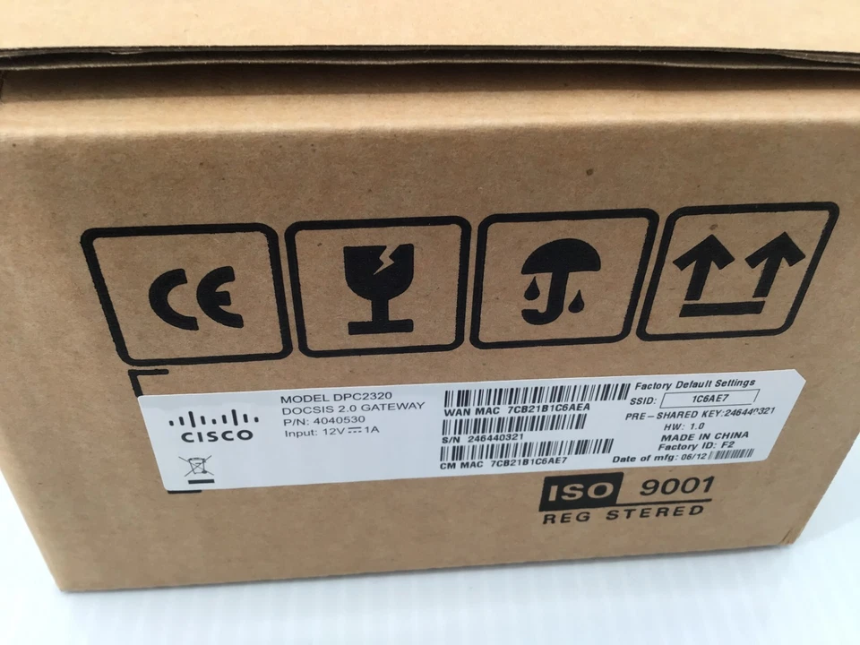 New (9) CISCO- DPC2320 Cable Modem Wireless Router - 2.0 Gateway Ethernet - Image 3 of 4