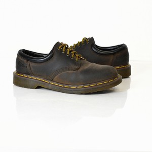 martens oxford england mens dr leather dark brown shoes