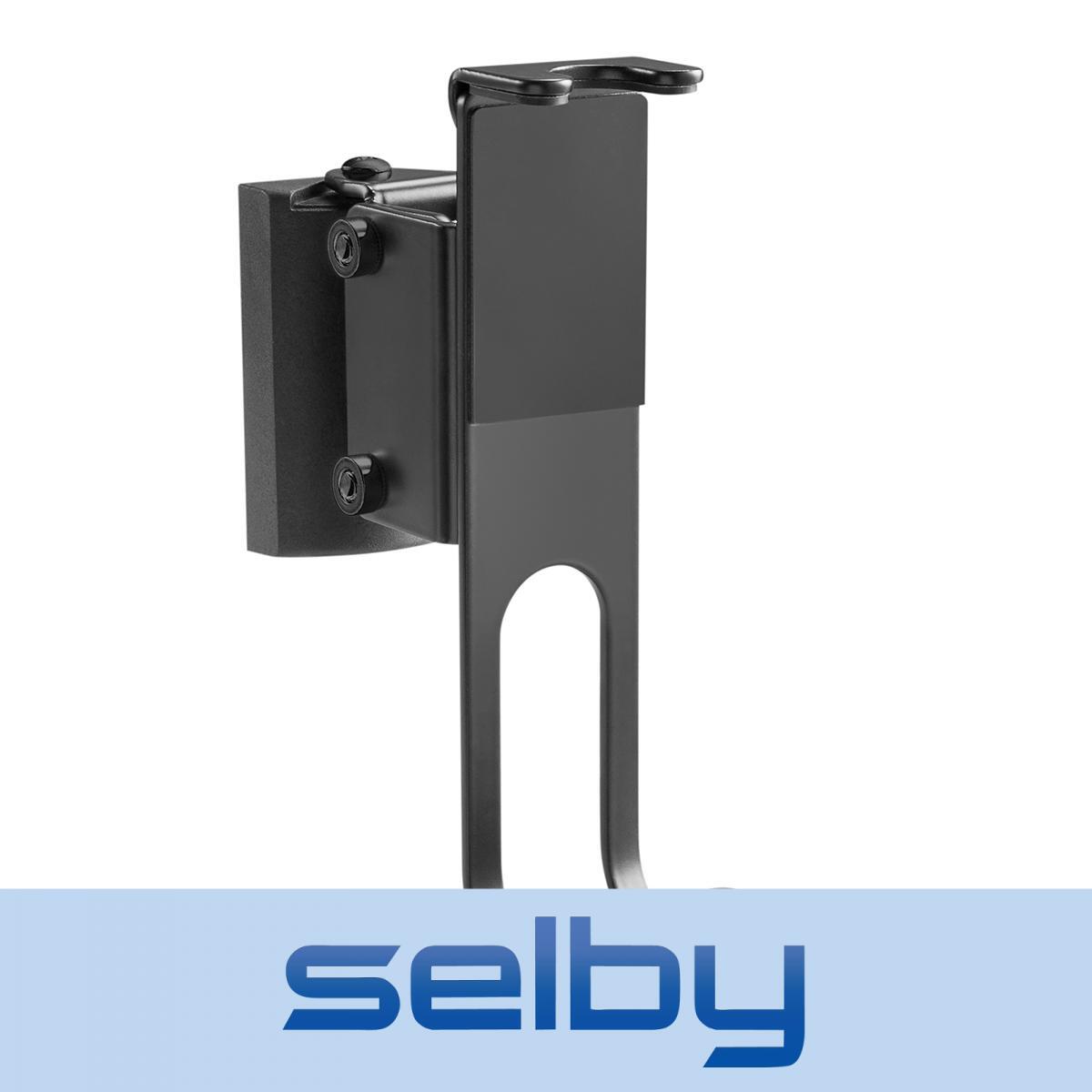 Speaker Wall Mount Adjustable for Sonos One, One SL, Play:1 Black