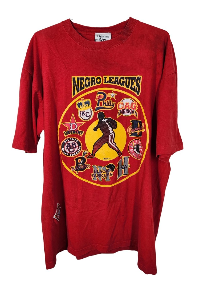 Vintage 90s NLBM Negro Leagues Museum Red T-shirt, Retro