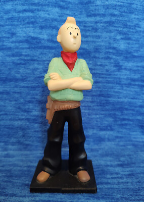 Tim und Struppi Figur Tim und Struppi in Amerika Cowboy Figur Mitte bis Ende 90er Jahre
