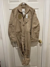 USGI Coveralls Flyers CWU-27/P Military Flight Suit FIRE RESISTANT Tan 40R New