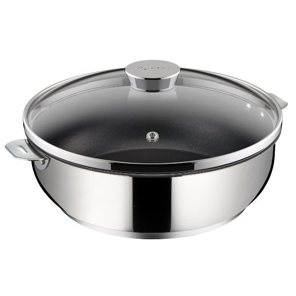 Sauteuse Lagostina Inox 28 Cm Idéale pour Repas de Famille et Grandes Tablées