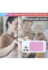 NEW Silicone Suction Cup Phone Case Mount Double Sided, Double-Sided Light Pink