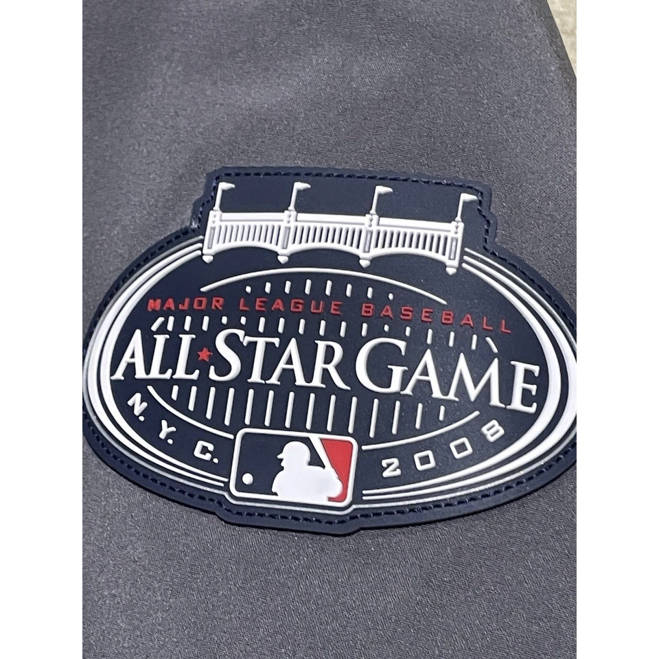 "Chaqueta Yankee Stadium All Star Game 2008 talla mediana gris nueva 24x25"" majestuosa" Foto 4 de 4