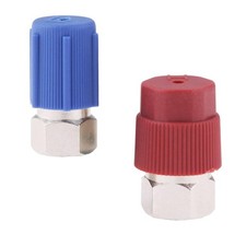 R12 to R134A Adapter, 1/4'' to 7/1''20 UNF High/Low Fitting Port Conversion K...