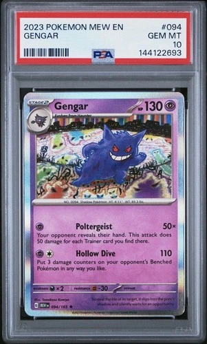 Gengar 094/165 Pokemon Scarlet & Violet 151 Holo PSA 10