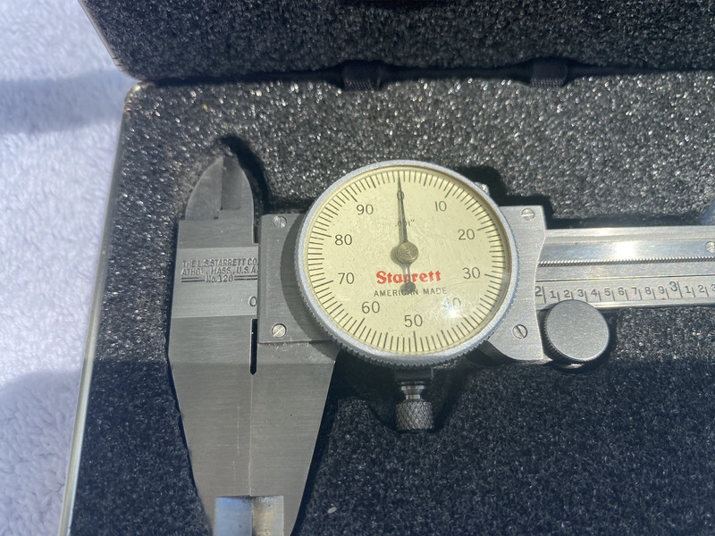 Starrett NO 120 6” Dial Caliper in Case Machinist Tools USA