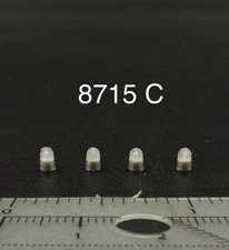 4 Pack 1/87 HO Vintage Clear Beacon Ray Lightbar Sheriff Police Fire Ambulance