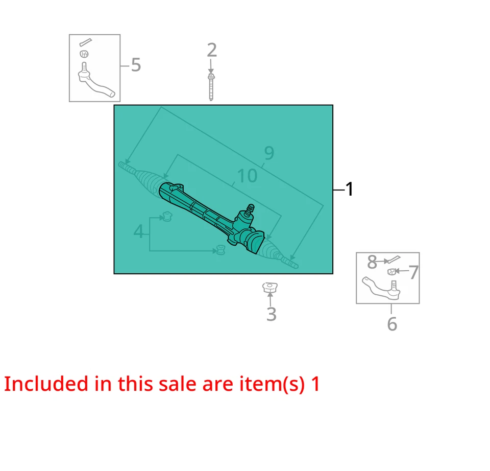 (LOCAL PICKUP ONLY) Steering Gear/Rack Power Rack And Pinion Fits 12-15 SCION XB Foto 3 de 4