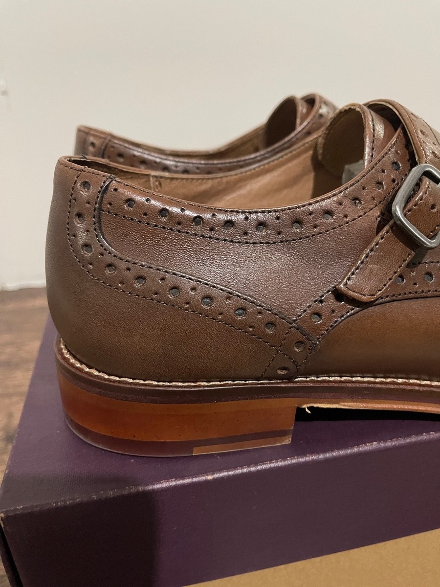 Johnston & Murphy Men 20-8683 Conard Brown Italian Calfskin  display picture 1