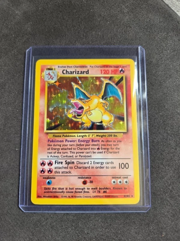 Charizard Pokémon TCG Holo Rare Base Set Individual Collectible