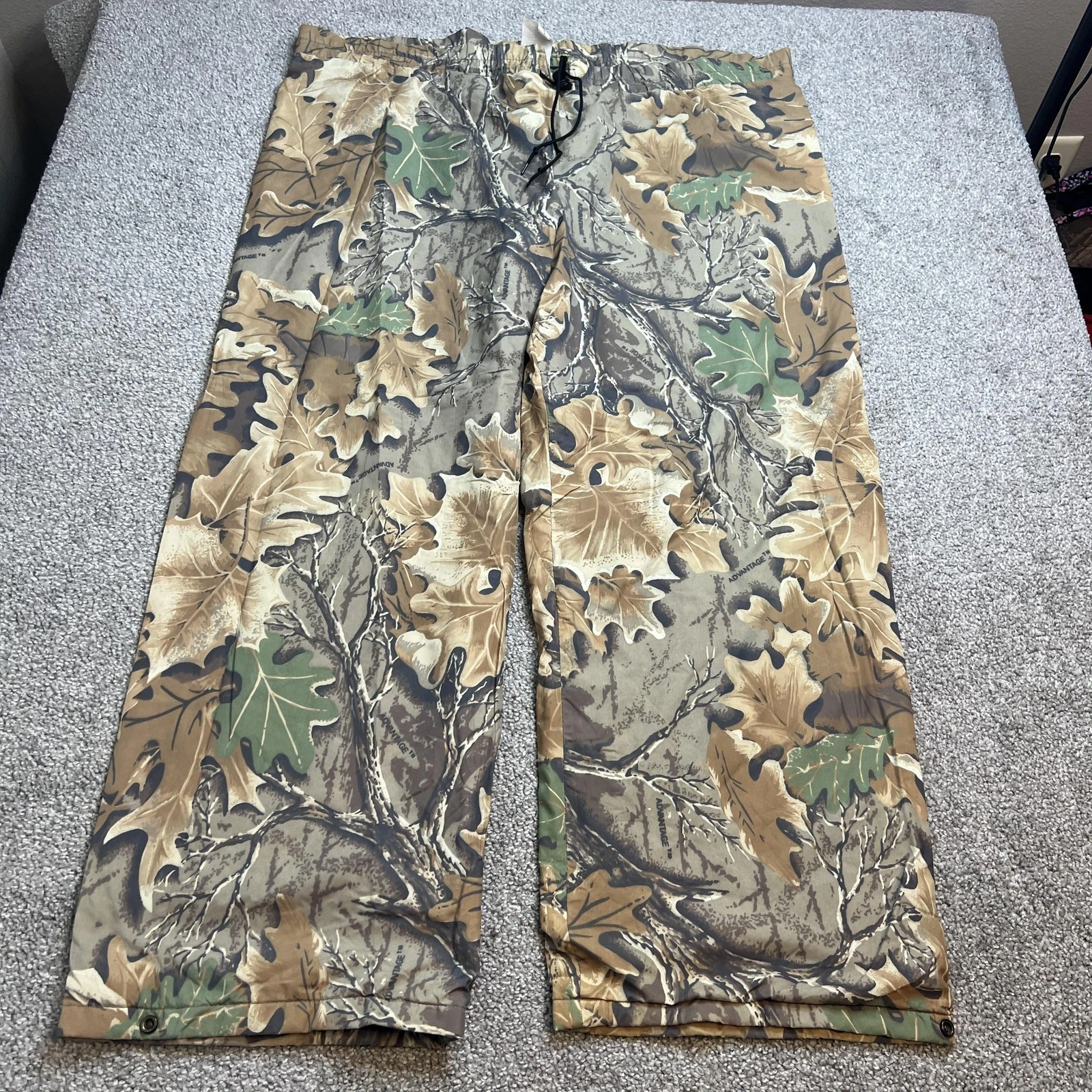 vtg Walls Water-Pruf Pants Mens XL 40-42 Camo Waterproof Nylon Hunting Outdoor