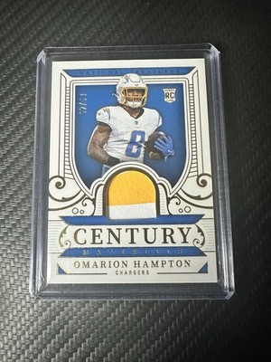 2025 National Treasures Omarion Hampton Century Materials CM-OMH /49