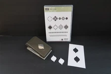 Stampin Up Mosaic Madness Rubber Stamp Set and Mosaic Punch 130249 UNMOUNTED