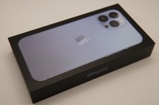 Apple iPhone 13 Pro Max Sierra Blue 128 GB Box Only/ Lightning Cable, Sticker