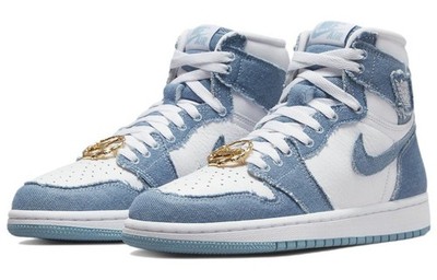 DM9036 104 Air Jordan 1 Retro High OG Denim (Women's) | eBay