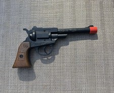 Vintage Edison Giocattoli Toy Cap Gun Made in Italy Orange Plug Lightweight