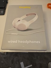 Heyday Wired On  Ear Headphones   White   Brand New Sealed   3.5mm w/ Mic