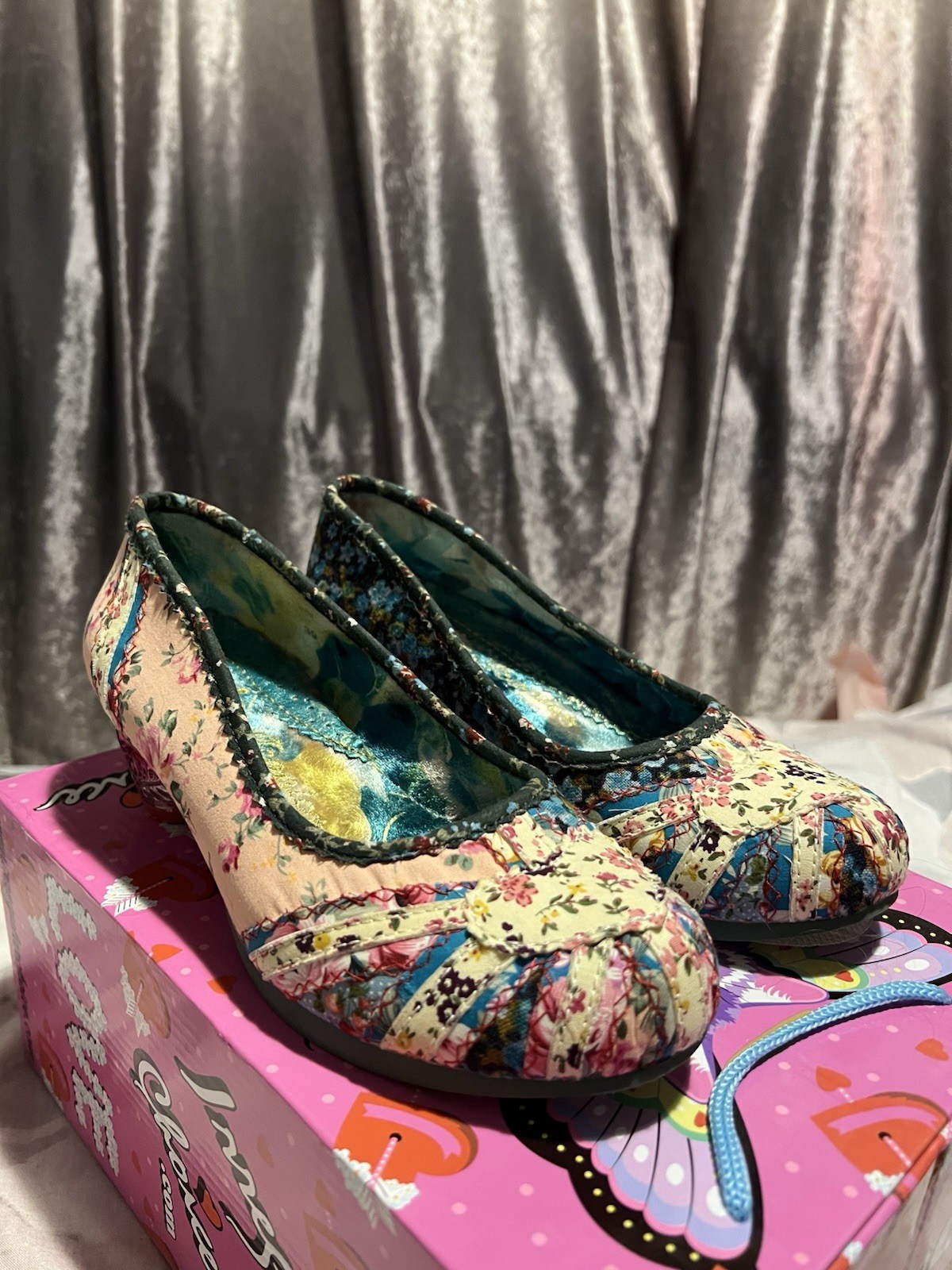 Irregular Choice Size 6 Patchwork “Patty” Low Cou… - image 4
