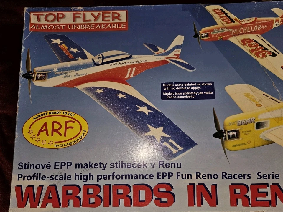 Hacker Rc Flugzeug Elektro  Warbirds In Reno Mustang Miss Amerika Inkl Motor Top - Bild 2 von 4