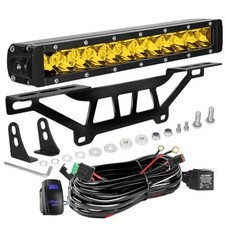 Maverick X3 Shock Tower Light Bar with Mount Bracket and Rocker Switch Yellow
