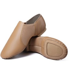 Linodes Unisex PU Leather Jazz Shoe Suede Sole for Women/Men Dance Shoes Br...