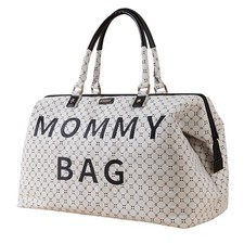 Large Diaper Bag Tote, Mommy Weekender Hospital Bag for Mom  Baby, Travel Di...
