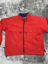 Vintage Polo Sport Ralph Lauren Red Blue Flag Windbreaker Jacket Mens XL