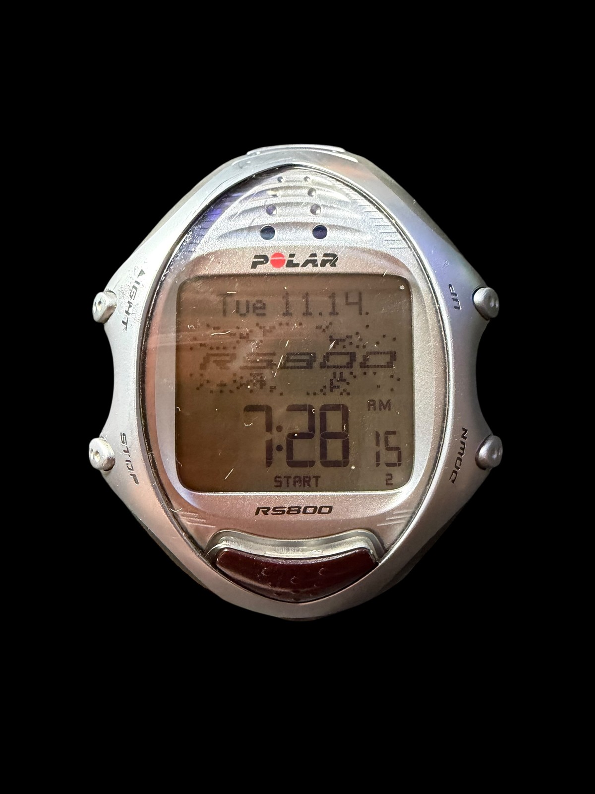 Digital Heart Rate Monitor Gps Compatible Silver-tone