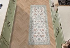 Laura Ashley Beige Aure Floral Washable Area Rug 26x45