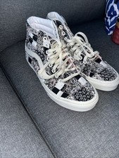 Vans Sk8-Hi Patchwork Floral Multi Marshmallow Men's Size 6.5 /Women's 8
